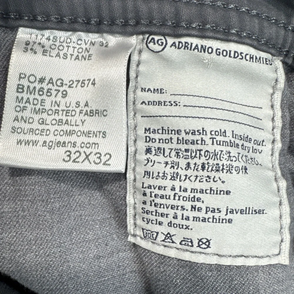 AG Adriano Goldschmied the Graduate‎ Pants Gray LOT 2 See description for SZ